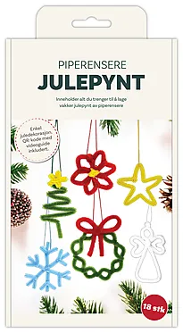 Hobbysett piperenser enkel julepynt
