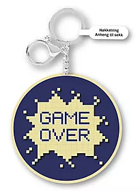 Nøkkelring PU blå gaming