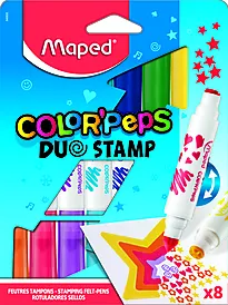 Tusj MAPED Color Peps duo stempel 8stk