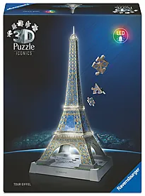 Puslespill 216 La Tour Eiffel m/ lys