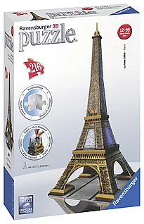 Puslespill 3D 216 Eiffeltårnet