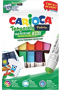 Fargestifter Carioca tekstil 10 stk.