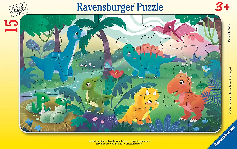Puslespill 15 Baby dinosaurvenner