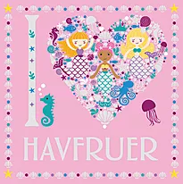 Malebok havfruer kvadratisk