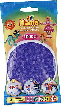 Perler Hama Midi 1000 stk lilla klar