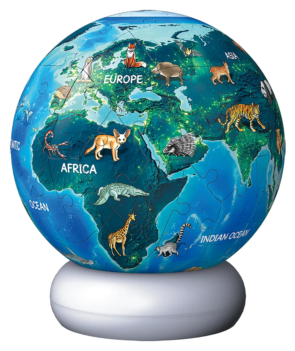 Puslespill 3D 72 Lampe Jorden om natten