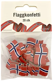 Flaggkonfetti papir 20pk