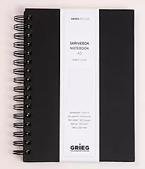 Spiralbok GRIEG A5 160s linjer sort