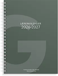 Lærerkalender A4 gr skole26/27 grønn