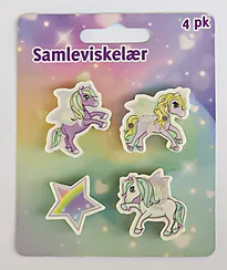 Samleviskelær 4 pk Enhjørning