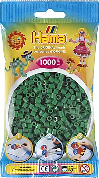 Perler Hama Midi 1000 stk grønn