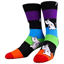 Sokker Mummi Rainbow Stripes crew L/XL