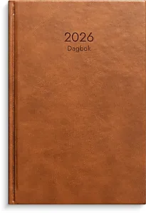 Dagbok GRIEG Lux A5 2026 cognac