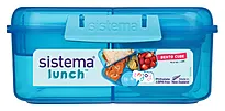 Matboks Bento Cube 1,25l blå