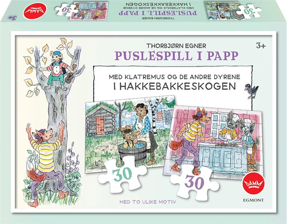 Puslespill 2x30 Hakkebakkeskogen