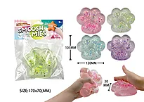Fidget squshy sticky cat paw 4 assortert
