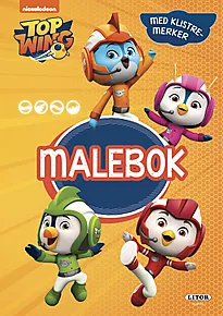 Malebok Top Wing m/klistremerker