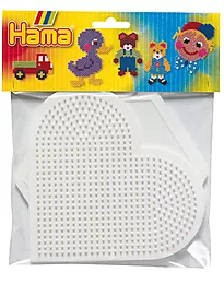 Perlebrett Hama Midi hjerte og sekskant