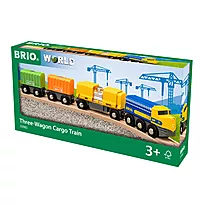 Godstog BRIO® med 3 vogner