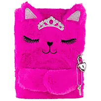 Dagbok Tinka plysj rosa prinsesse katt