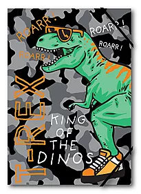 Strikkmappe A4 Dino