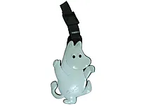 Bagasjemerke Mummitroll plast 10cm hvit