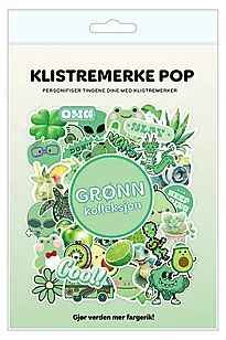 Klistremerker grønn