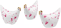 Dekor Splash minihøner 3 pk rosa