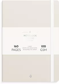 Notatbok BURDE Deluxe A5 beige